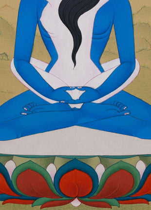 Tibetan Samantabhadra Buddha Thangka | The Supreme Buddha of the Dzogchen Tradition