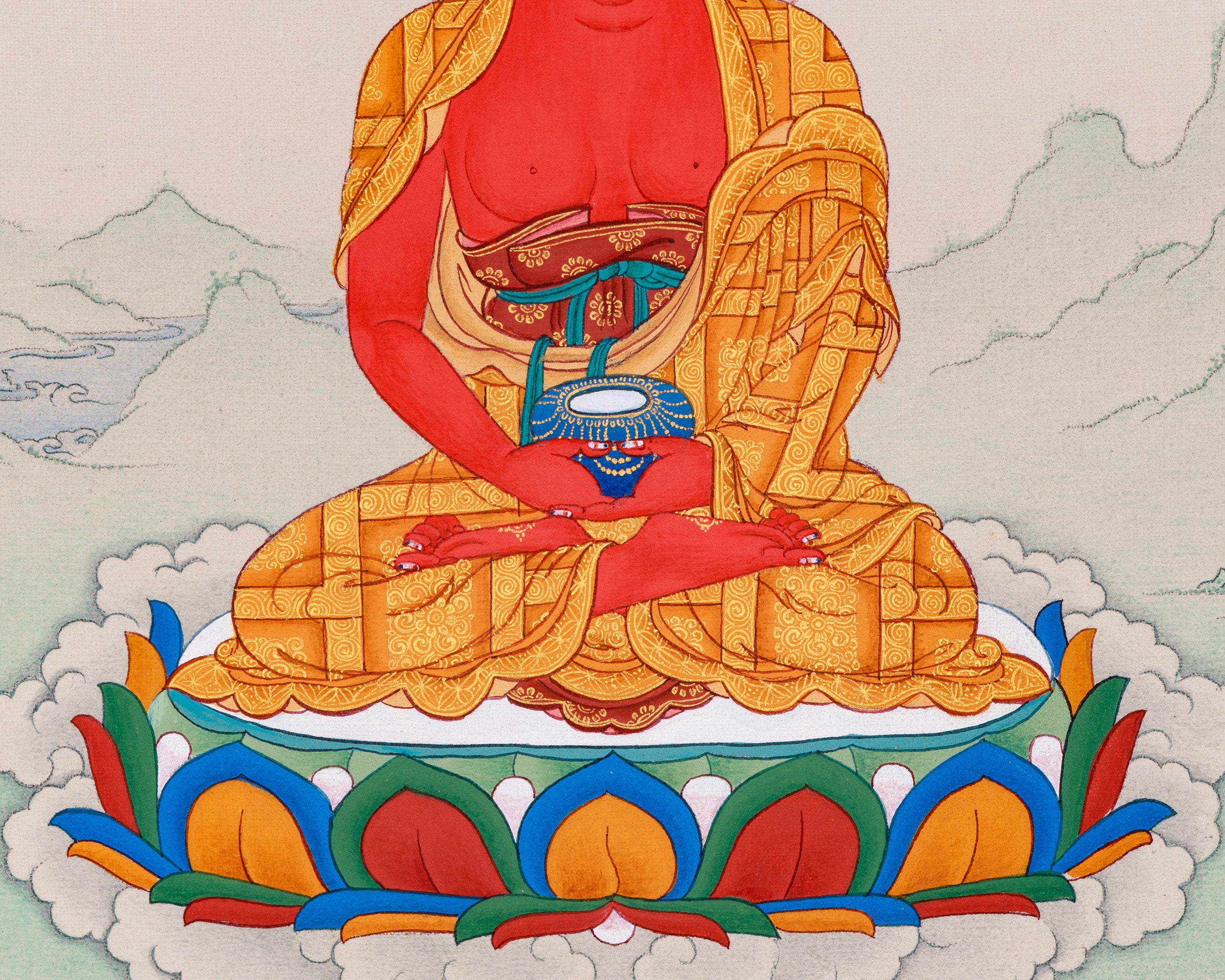 Buddha of Pure Land Amitabha Thangka | Beacon of Infinite Light and Compassion