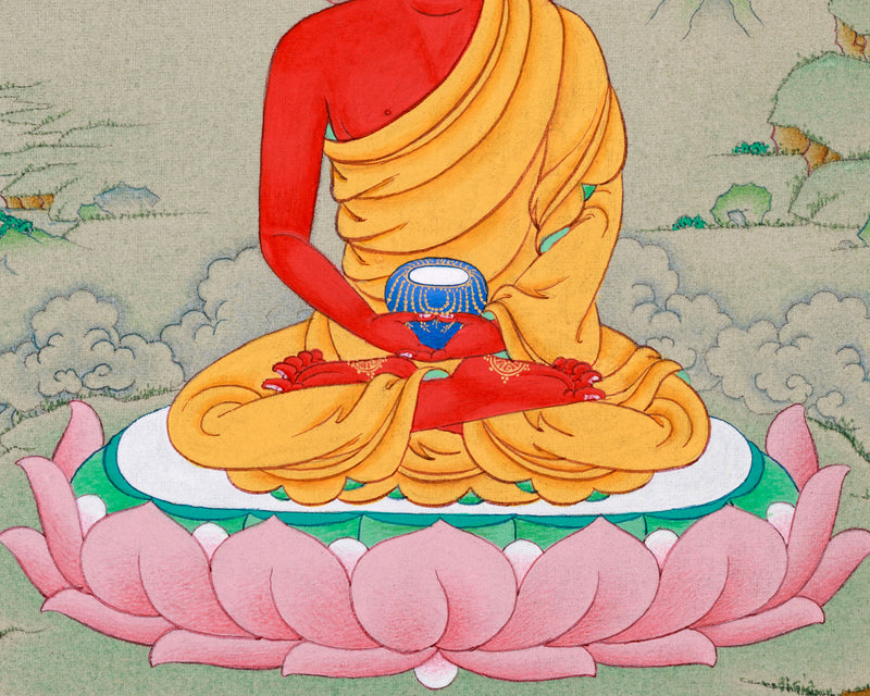 Amitabha Buddha: Mini Thangka