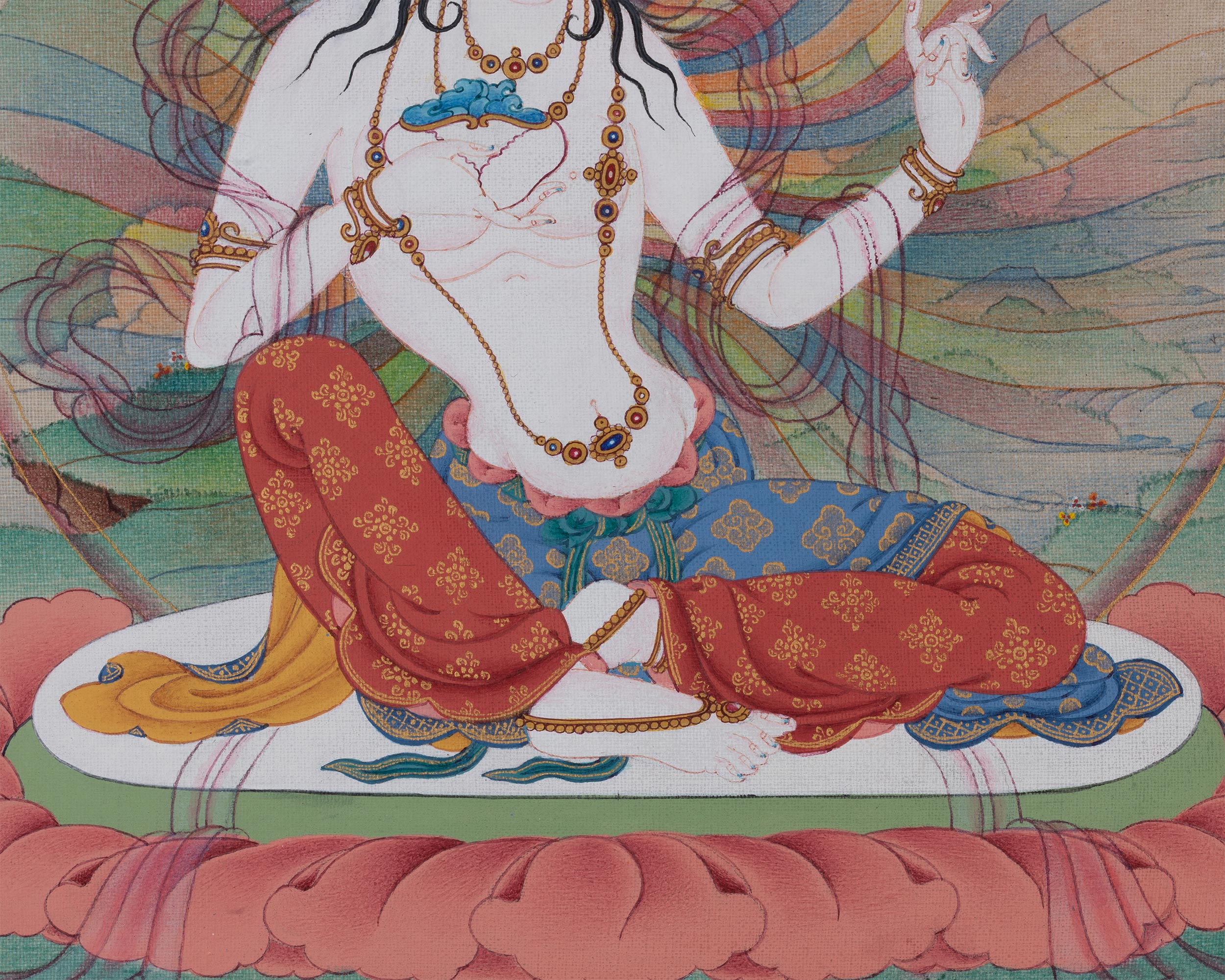 Sukha Siddhi Canvas Print | Deity of Blissful Wisdom | Digital Printing