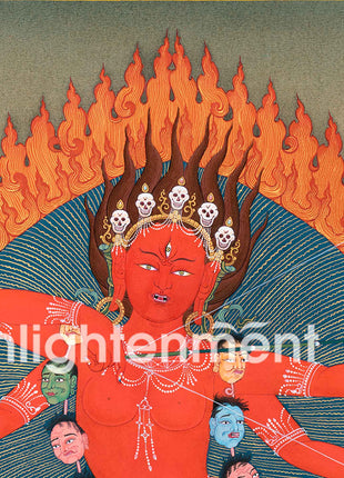 Traditional Kurkulla Thangka | Sacred Art For Daily Practice | Buddhist Decor