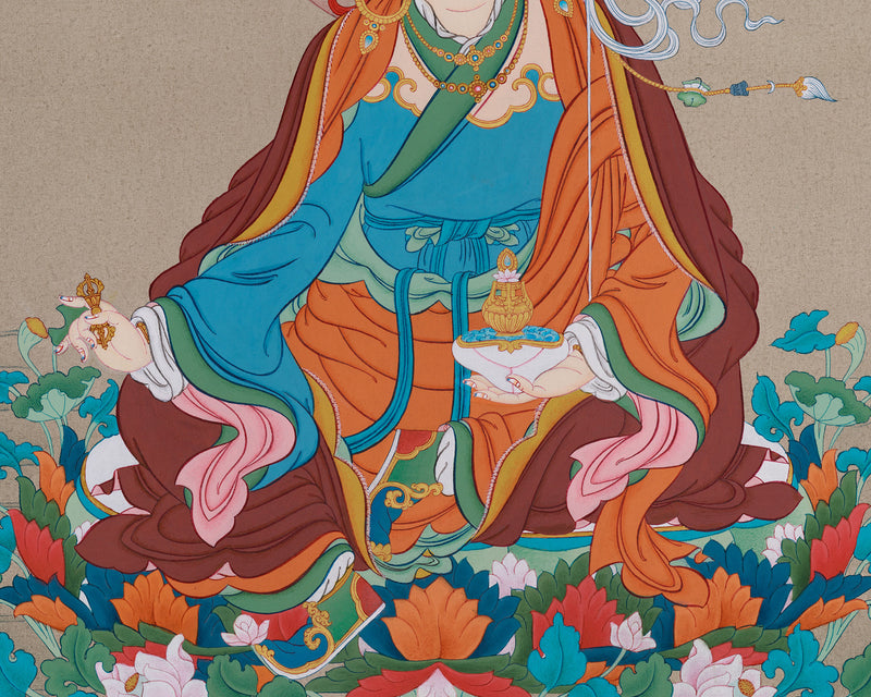 Buddhist Master Guru Rinpoche Thangka | Wrathful Deity