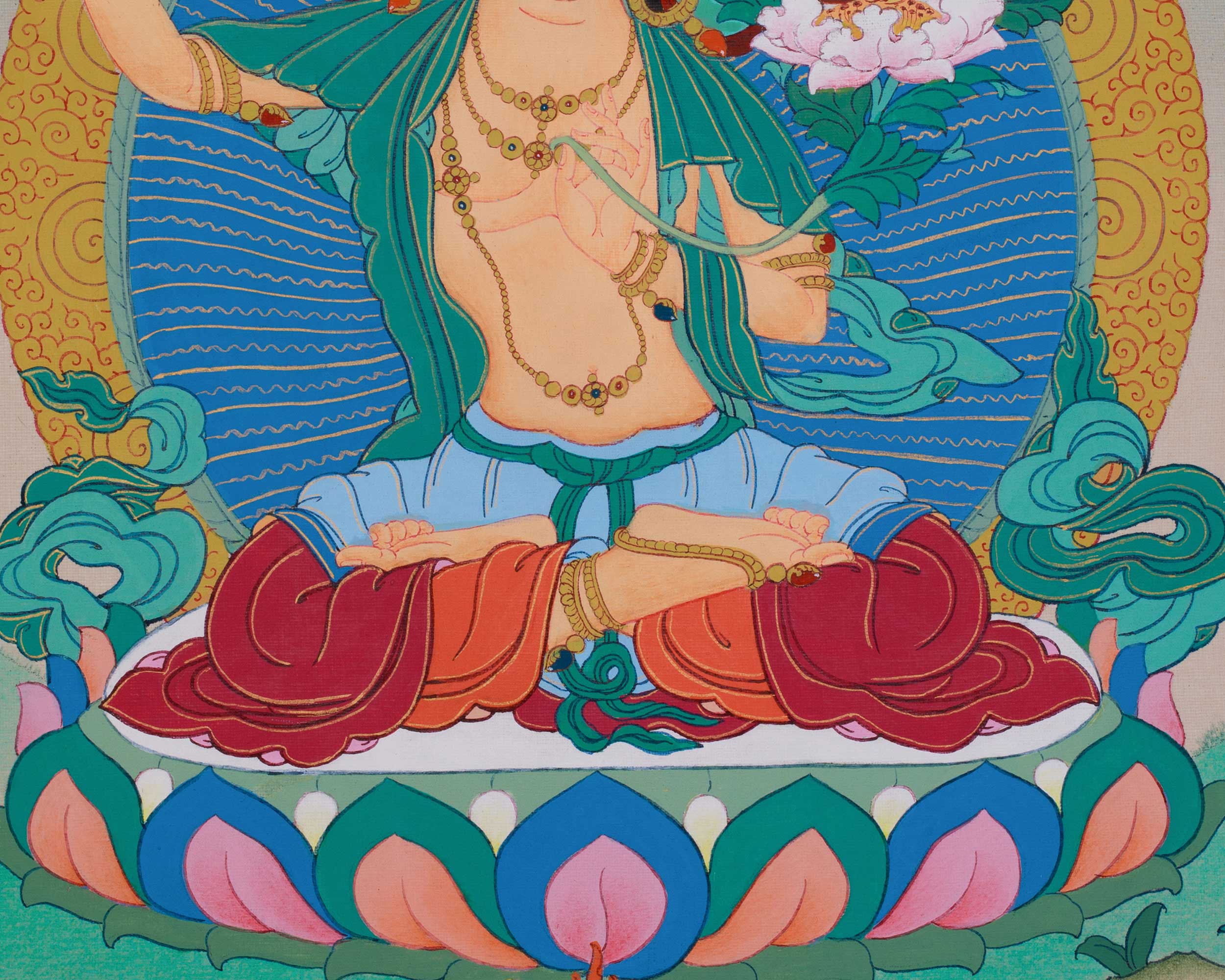 Himalayan Manjushri Artwork | The Sword of Wisdom