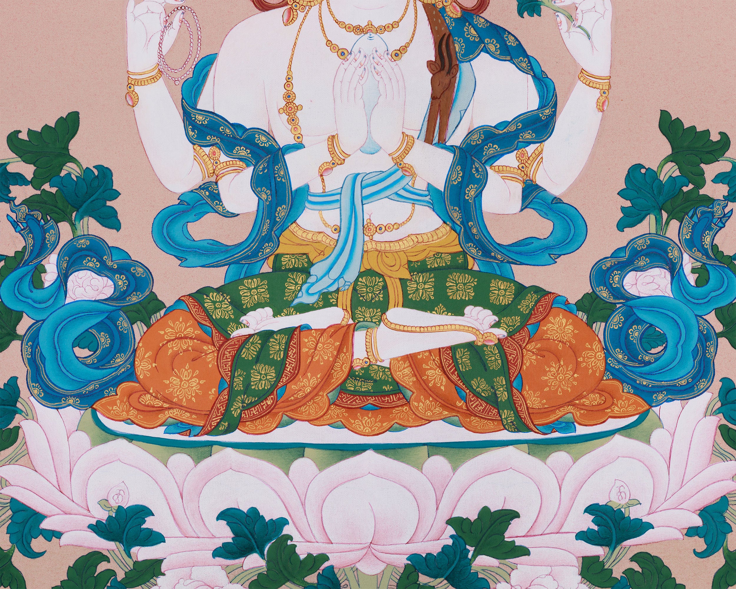 Chenrezig Buddha Painting | Deity of Universal Compassion and Boundless Mercy