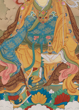 The Great Master Guru Rinpoche Thangka | Exclusive Art of Enlightenment