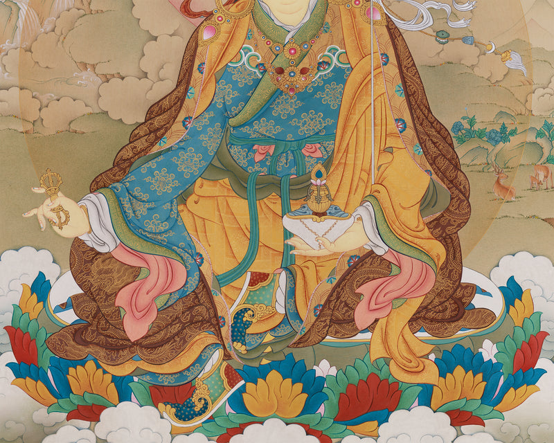 The Great Master Guru Rinpoche Thangka | Exclusive Art of Enlightenment