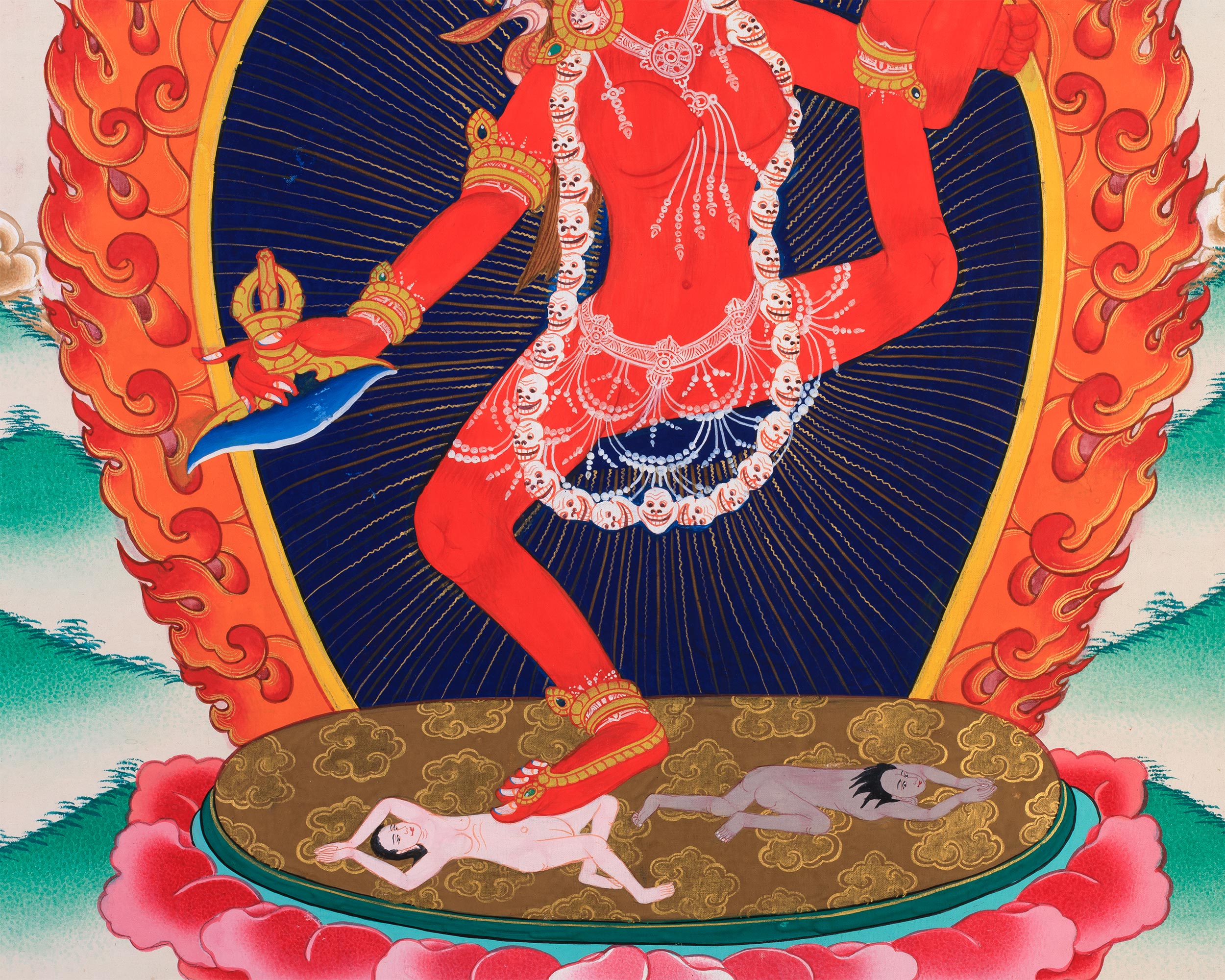 Vajrayogini Red Dakini Thangka | Fierce Wisdom and Empowerment