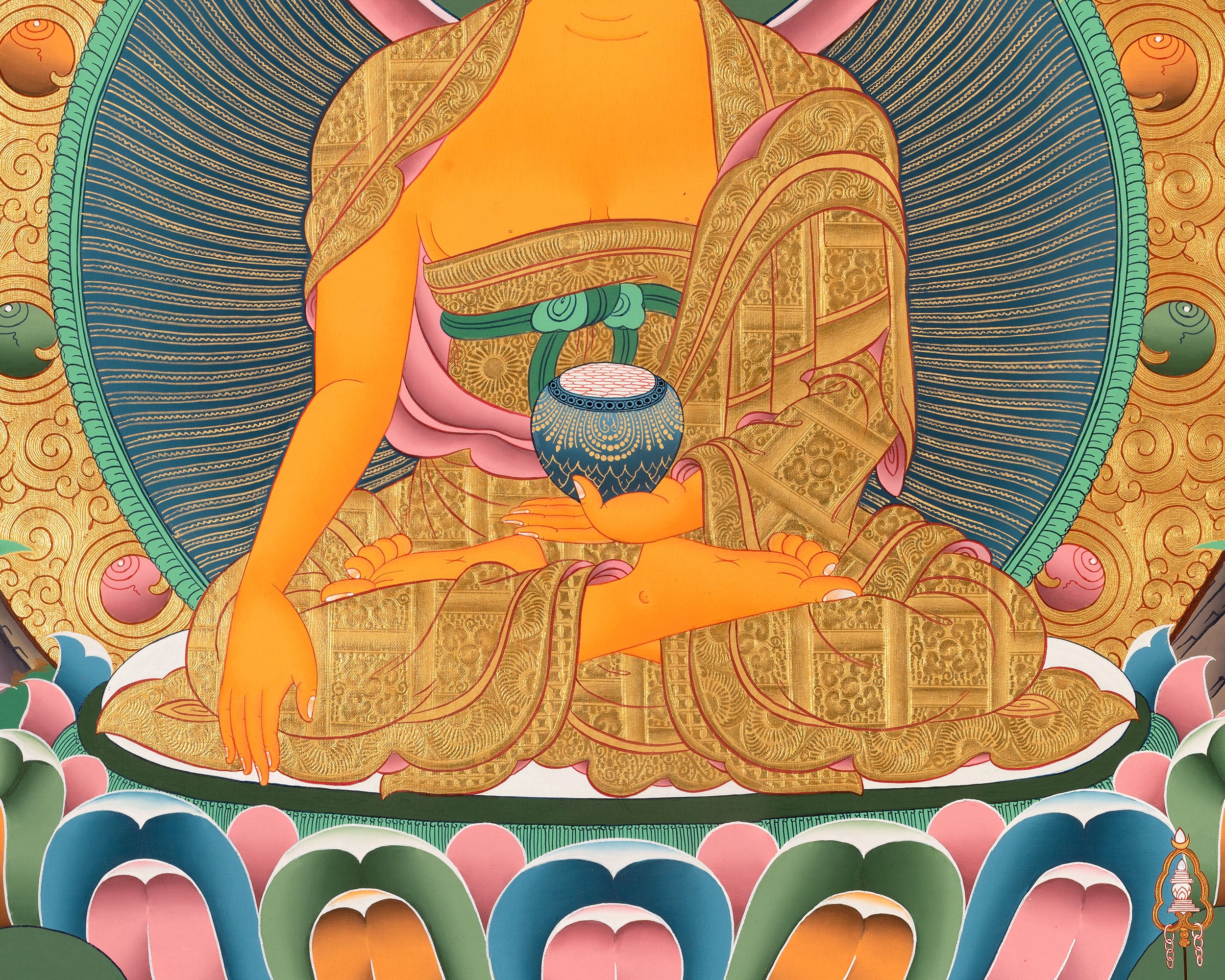 Religious Shakyamuni Buddha Thangka  | Buddhist Art | Wall Decors