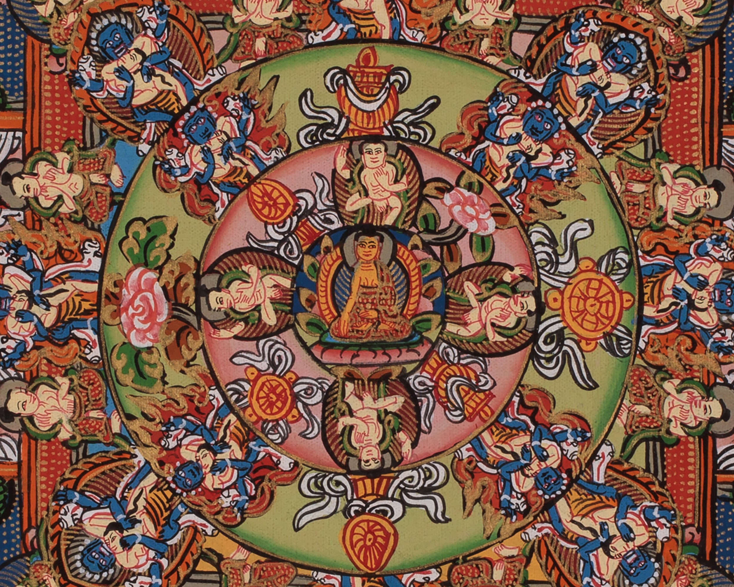 Buddha Mandala Tibetan Art | Representing Enlightened Wisdom and Harmony