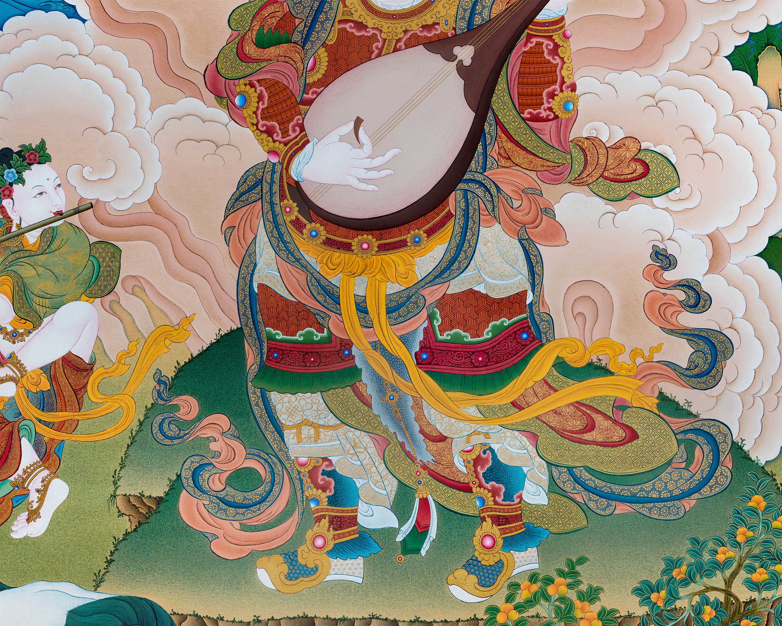 King of the East Dhritarashtra | Protector of the East in Buddhist Tradition
