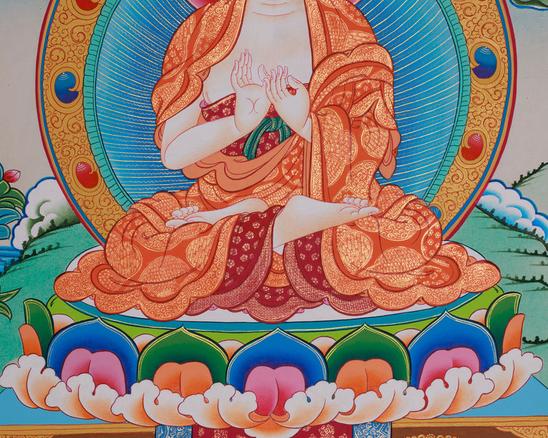 Five Wisdom Buddhas Thangka | Sacred Tibetan Art of Enlightenment & Transformation