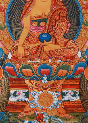 Exquisite Buddha's Life Story Thangka | A Meditative Guide to Enlightenment