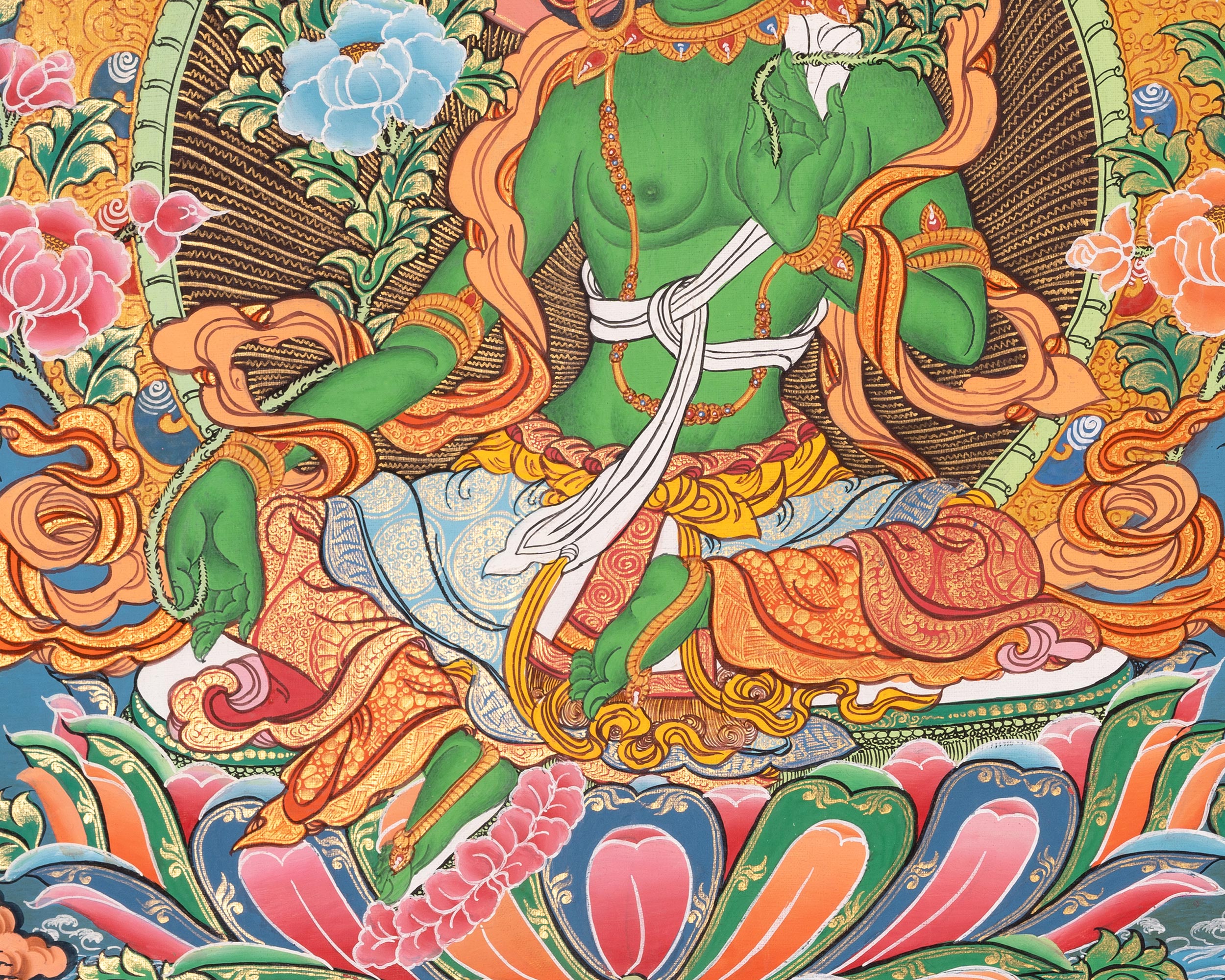 Thangka of Medicine Buddha | Bhaisajyaguru Painting