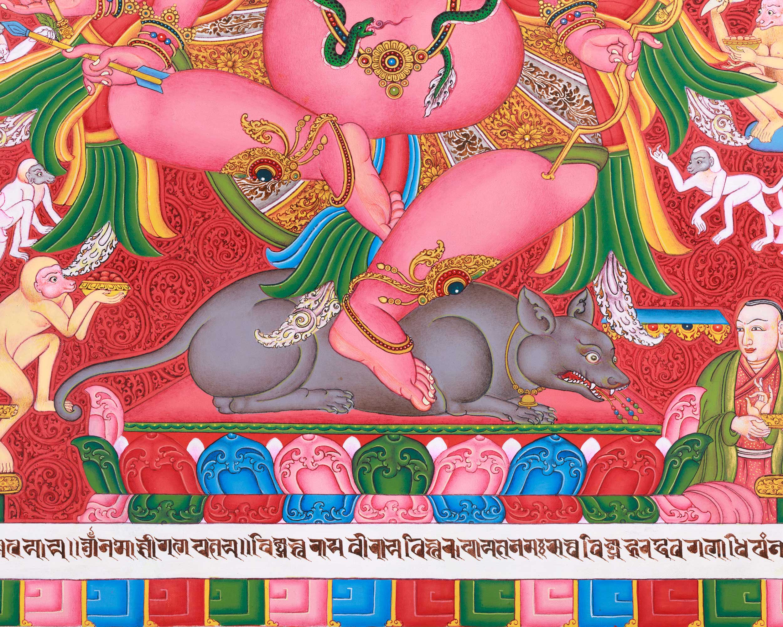 Ganesh Thangka Print for Abundance | Traditional Ganapati Artwork | Spiritual Gift Ideas