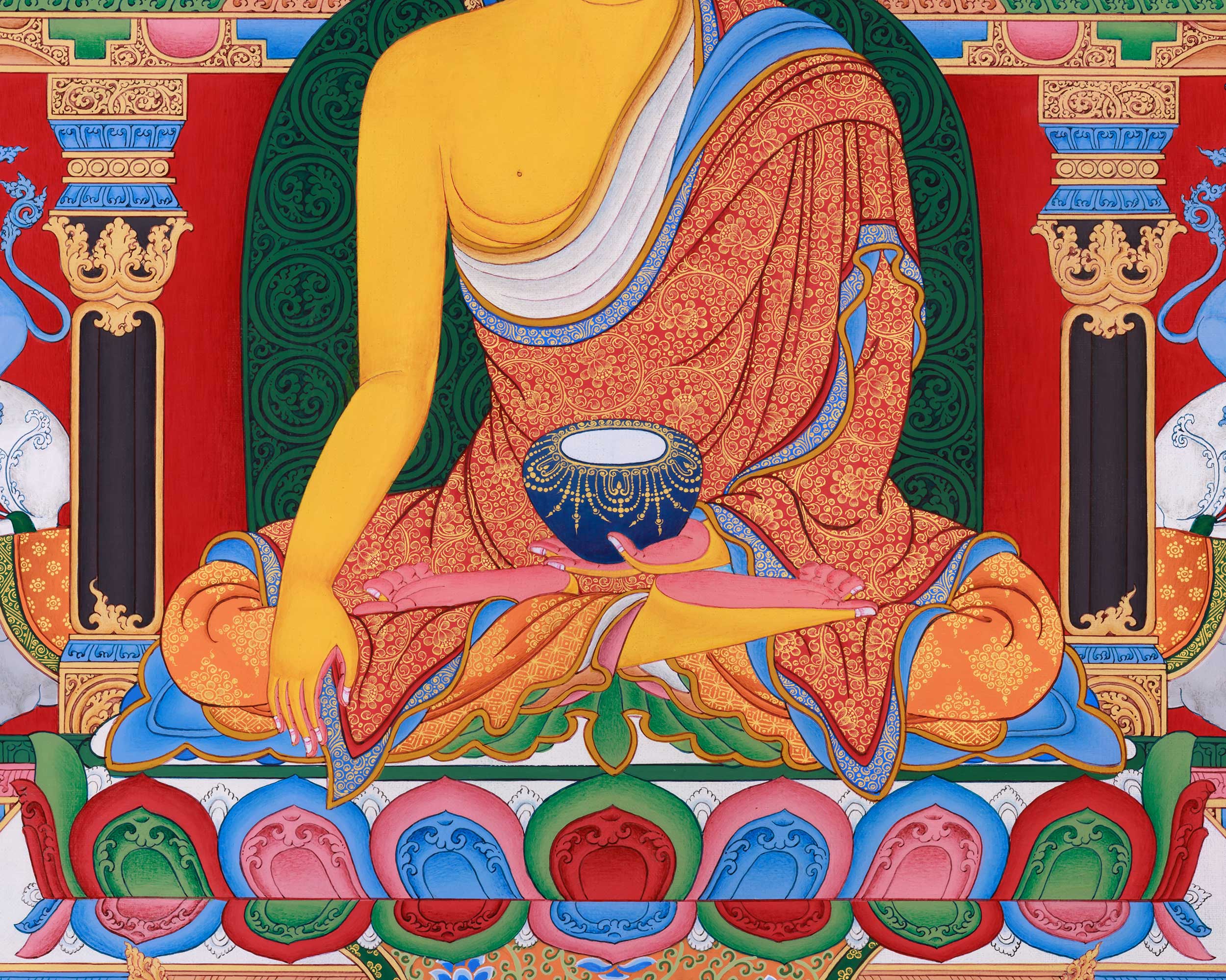 Thangka of Buddha Shakyamuni, Tibetan Art