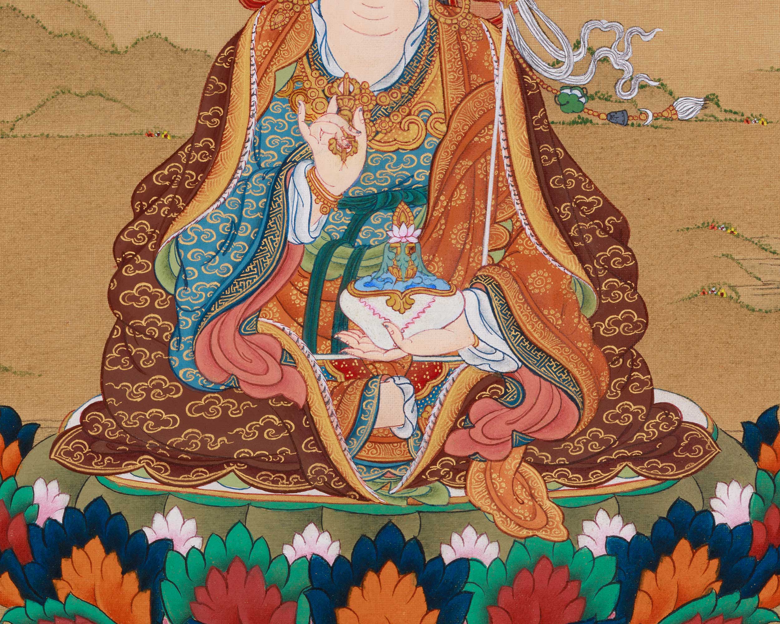 Sacred Lotus Vajra Guru Rinpoche | Tibetan Buddhist Master