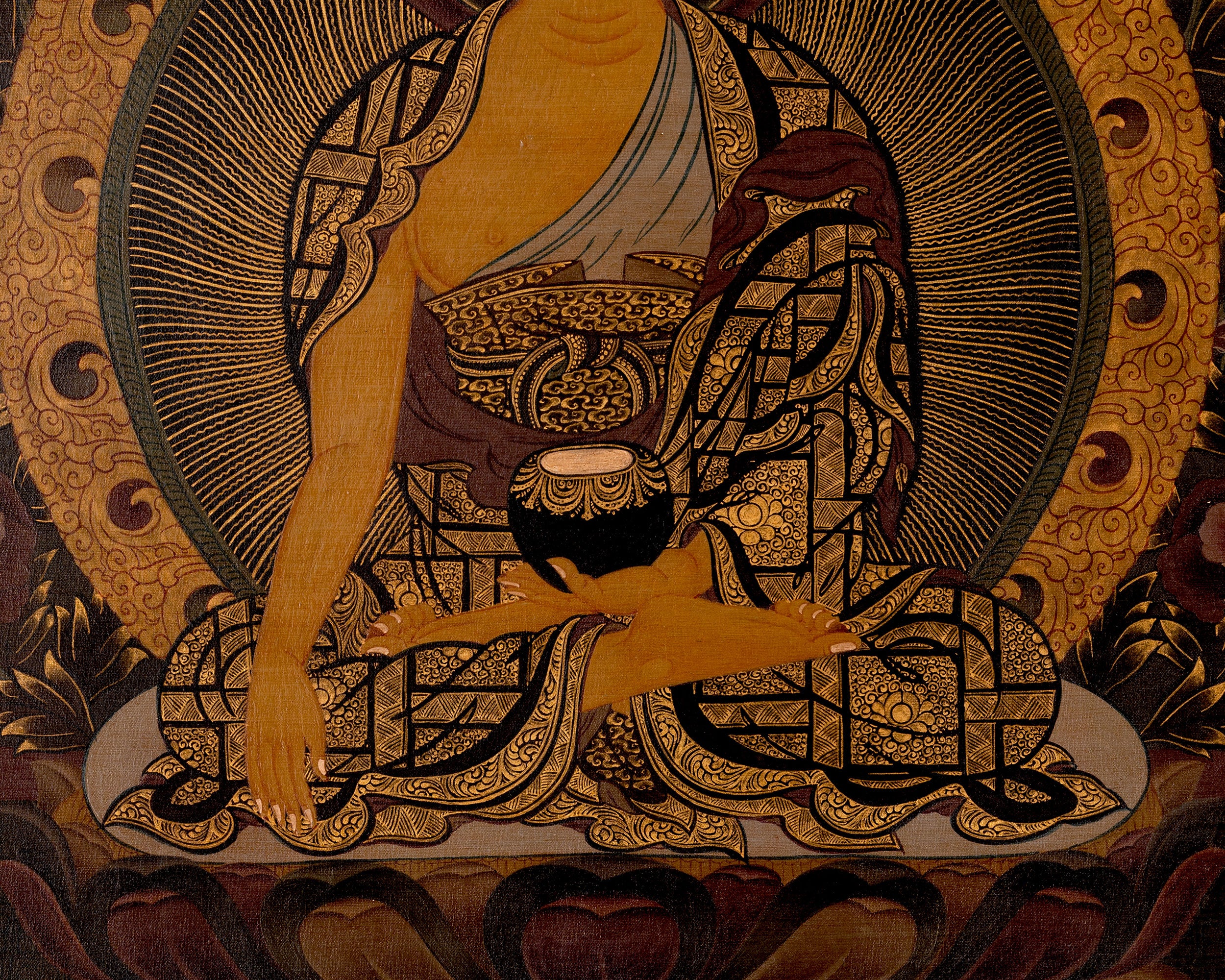 Shakyamuni Buddha Thangka | Religious Buddhist Art | Wall Decors