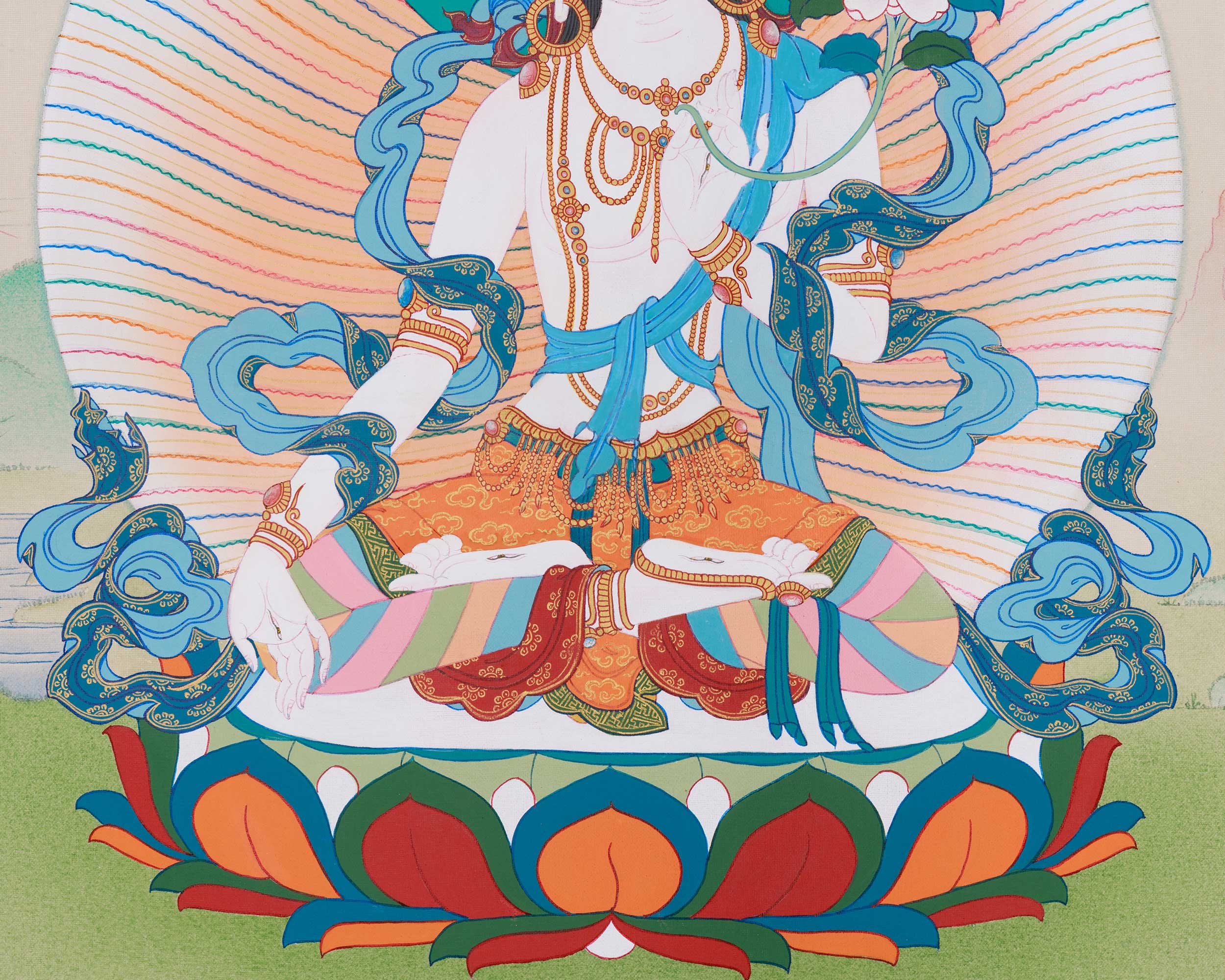 White Tara Long Life Goddess | The Divine Buddhist Deity of Longevity and Protection