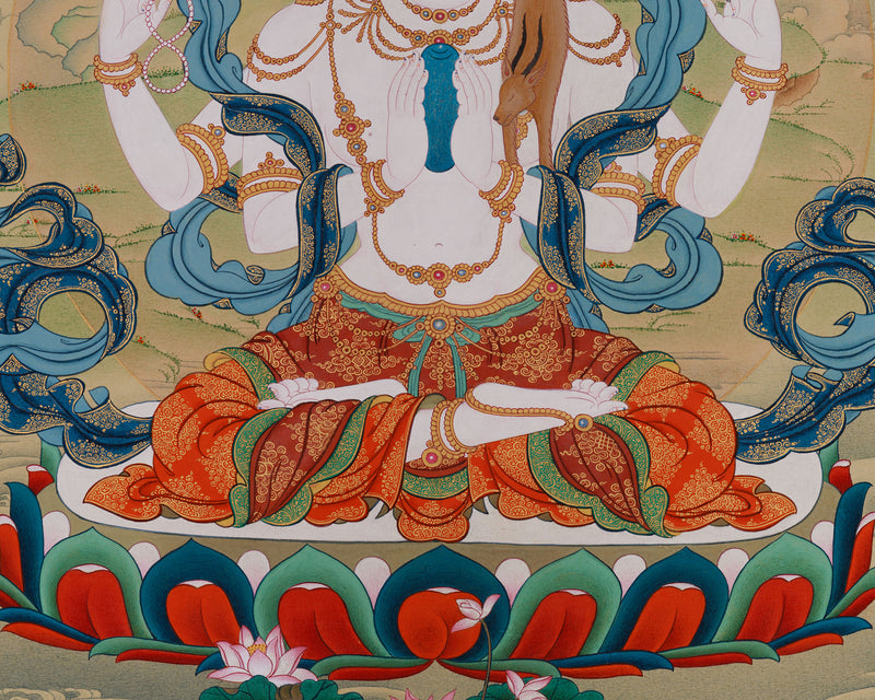 The Compassionate Bodhisattva, Avalokiteshvara Thangka.