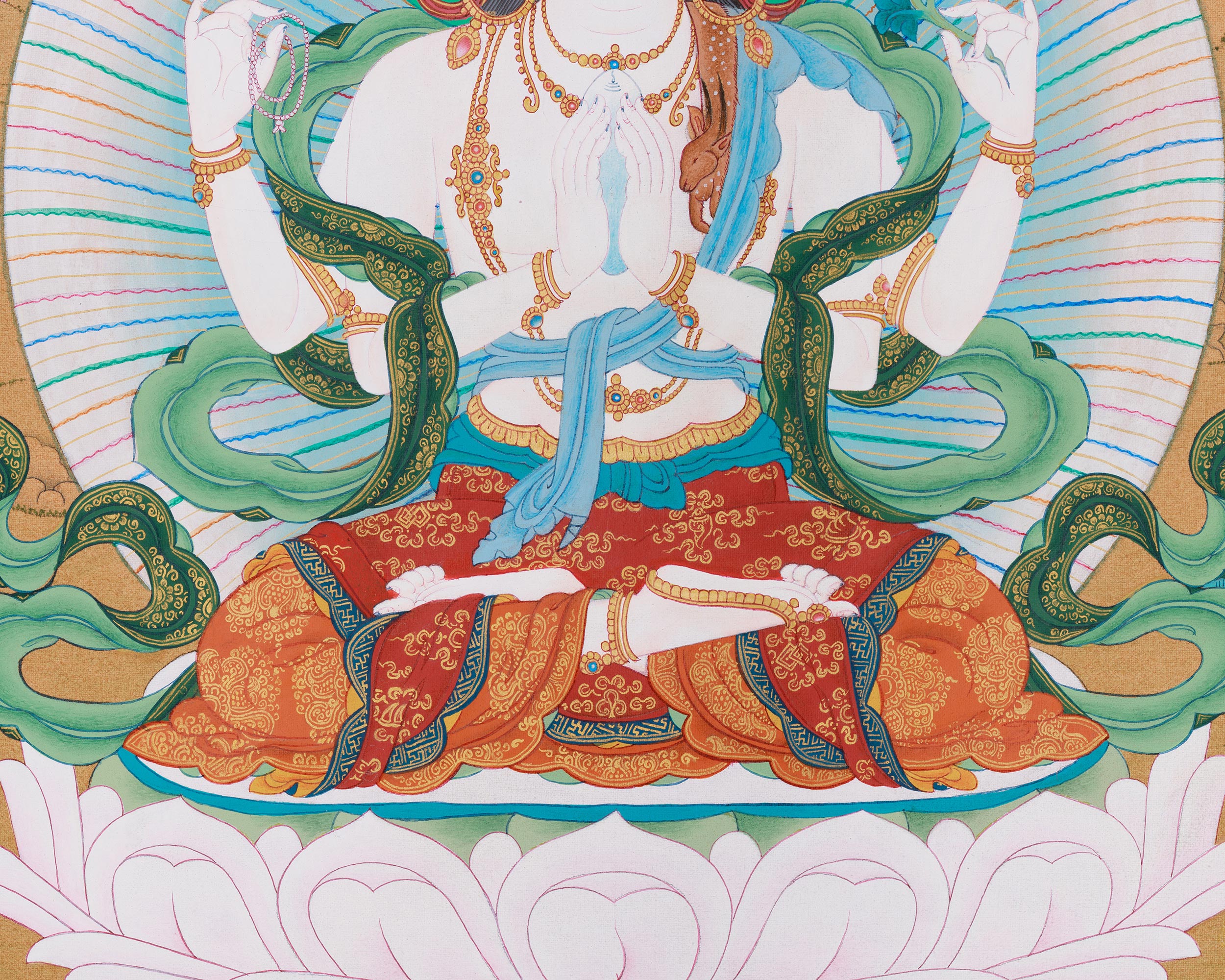 Bodhisattva Chenrezig Painting | Lord of Compassion and Protector of All Beings