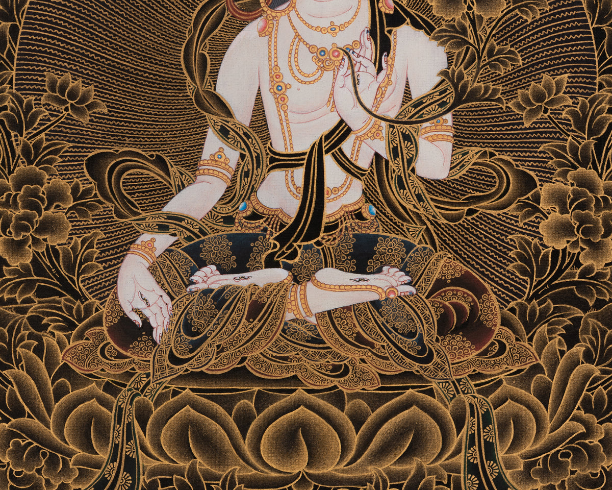 White Tara Tibetan Buddhist Art | Compassion and Longevity Deity