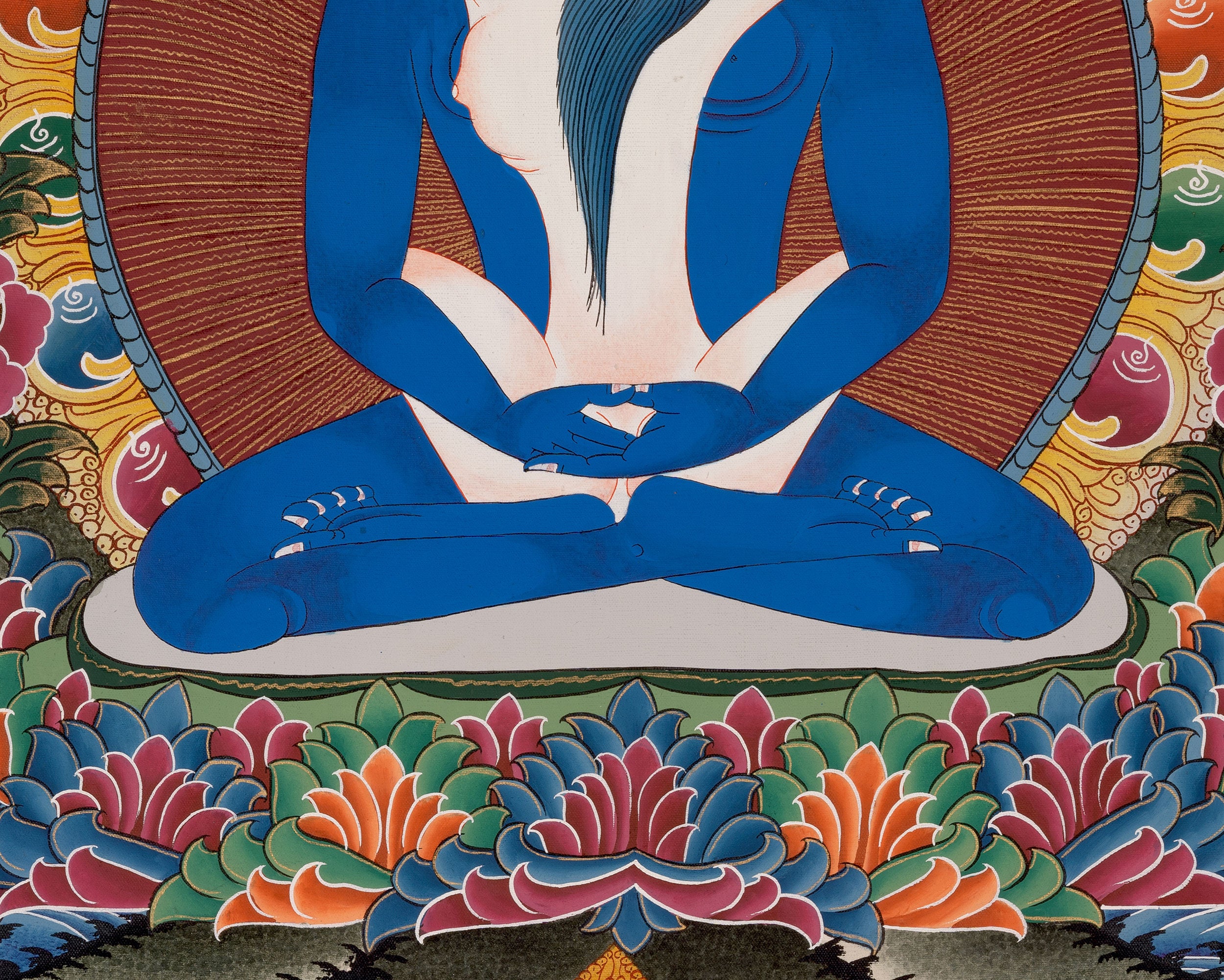 Buddha Samantabhadra Thangka | Traditional Painting | Wall Decors
