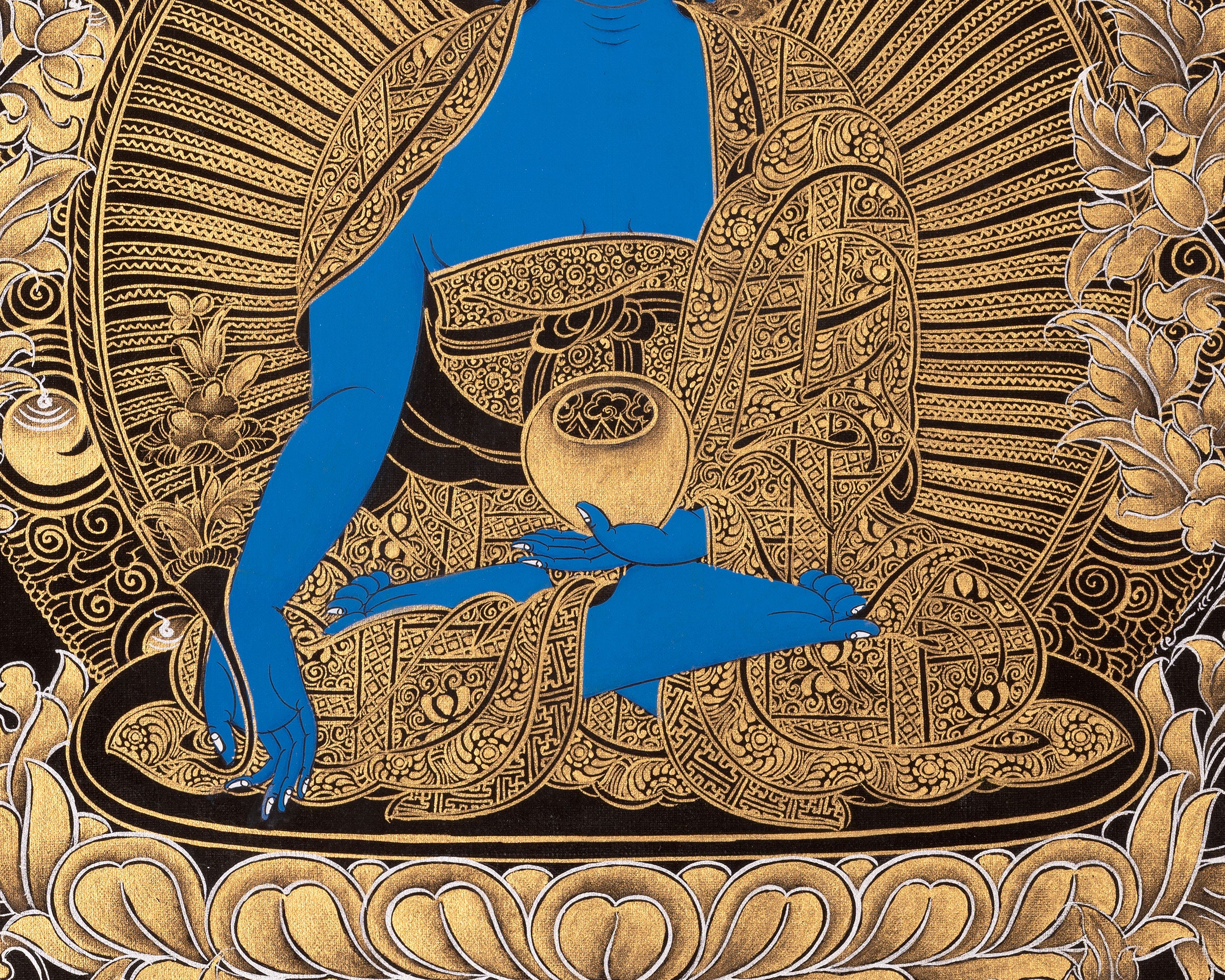 Medicine Buddha | Original Hand-Painted Thangka | Religious Gifts