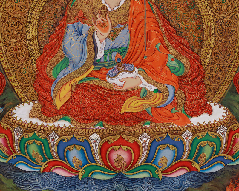 Guru Rinpoche Thangka Print | Eight Manifestations of Padmasambhava