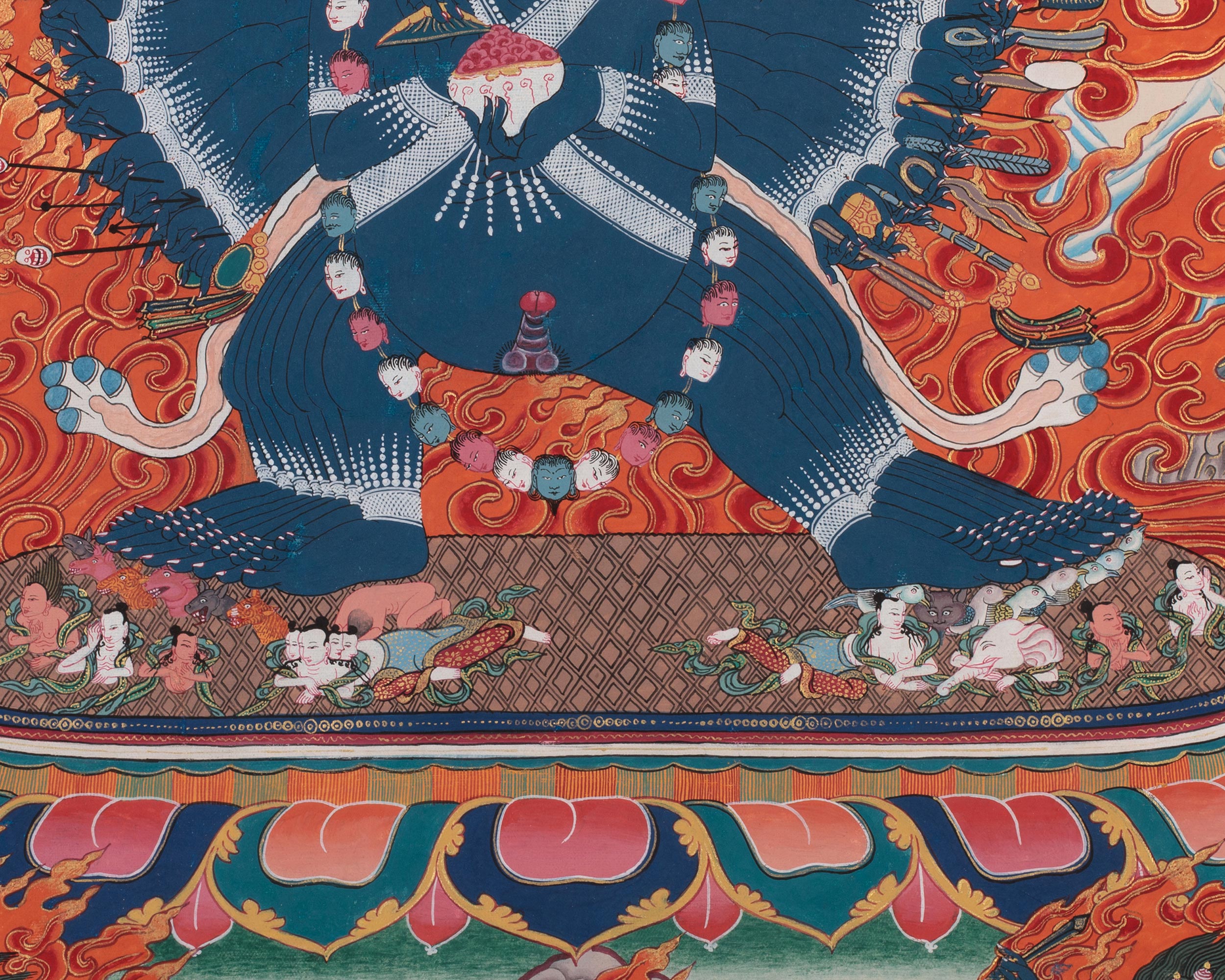 Heruka Yamantaka Thangka | The Wrathful Conqueror of Death
