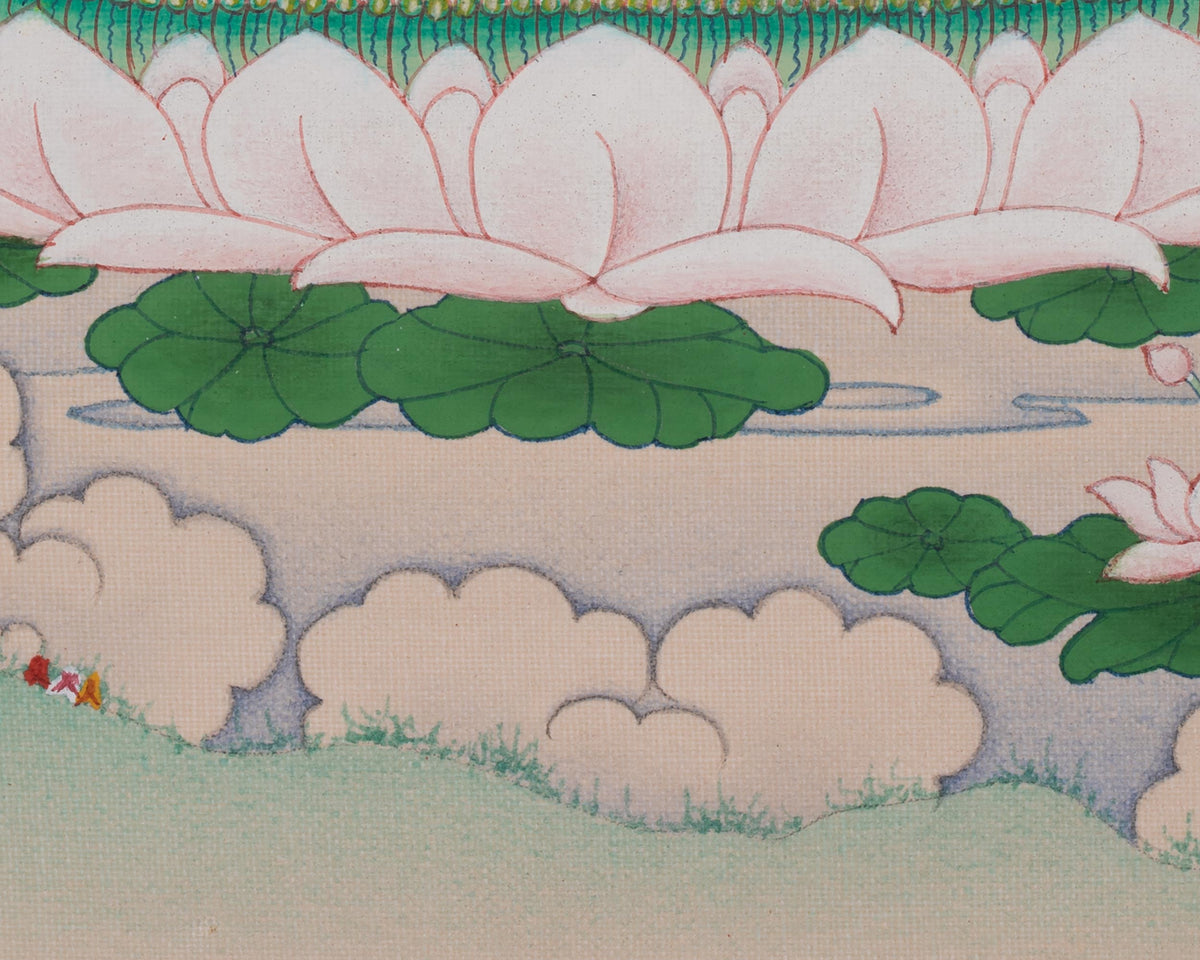 Chenrezig Tibetan Buddhist Thangka | Embodiment Of Universal Compassion