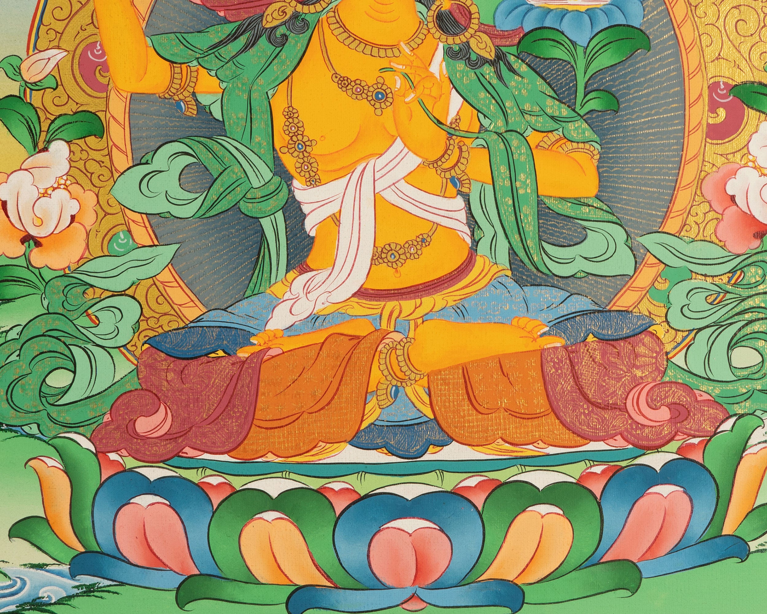 Buddhist Manjushree Thangka | Guardian of Knowledge
