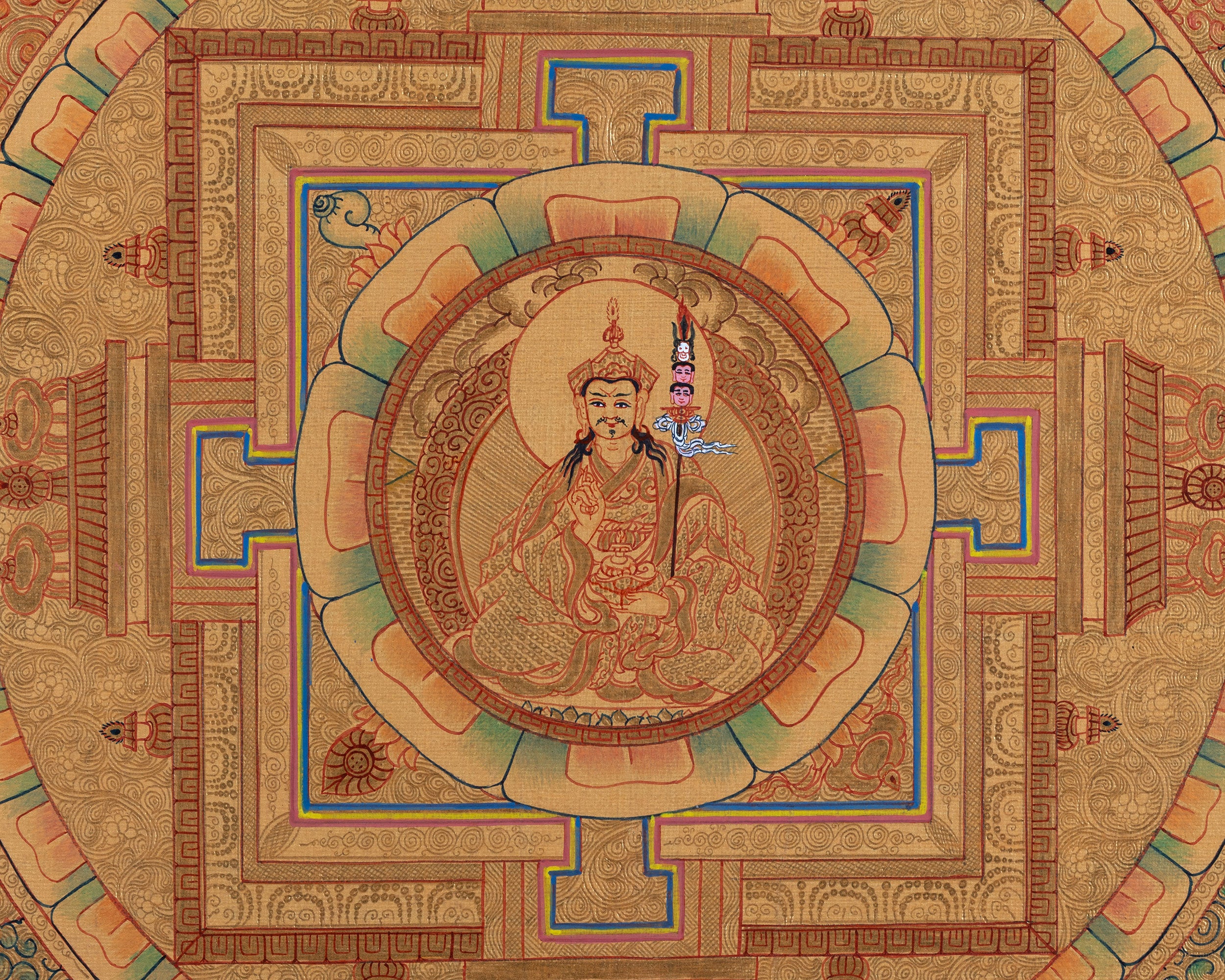 Guru Padmasambhava Mandala | Second Buddha in Peaceful Form