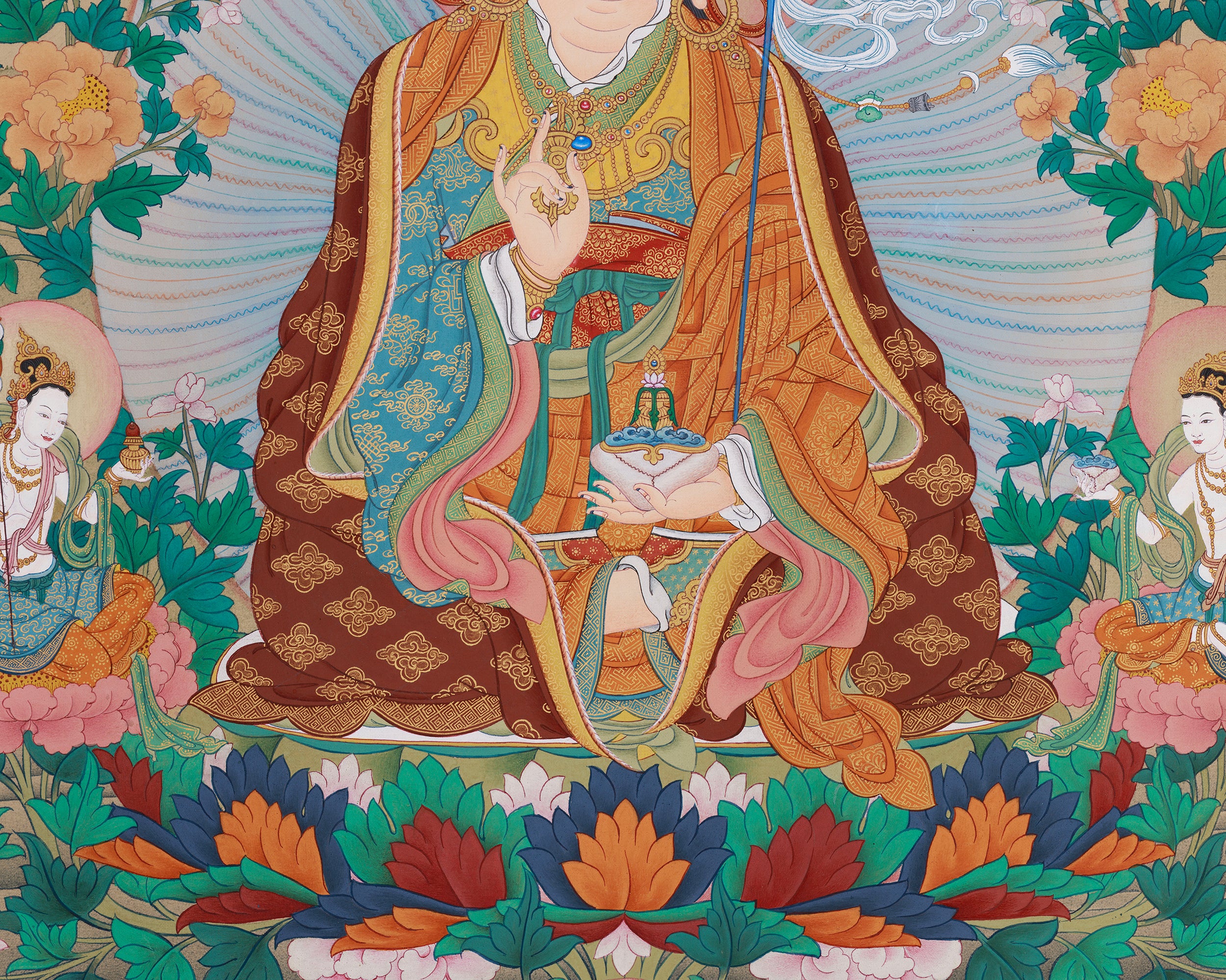 Guru Sangye Painting | Divine Buddhist Art of Guru Rinpoche’s Enlightened Form
