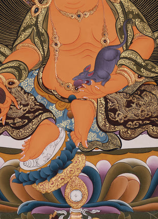 Wealth Deity Dzambhala Artwork |  The Wealth Deity of Tibetan Buddhism