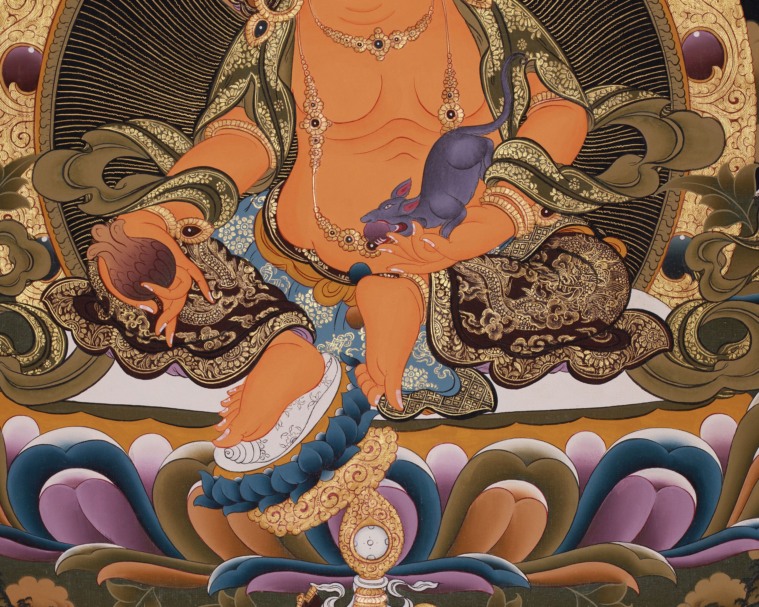 Wealth Deity Dzambhala Artwork |  The Wealth Deity of Tibetan Buddhism