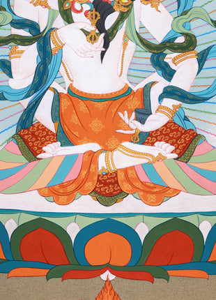 Yabyum Vajrasattva Thangka for Practice
