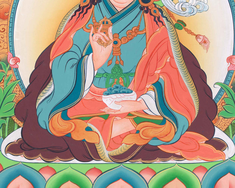 Art Of The Lotus Born Master | Guru Rinpoche Thangka Painting | For Divine Guidance