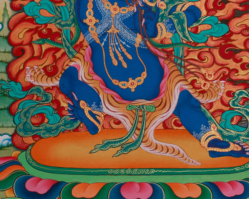 Trio Bodhisattva Thangka | Vajrapani, Chenrezig and Manjushri