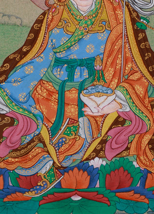 Enlightened Master Guru Rinpoche | Small Tibetan Art of Enlightenment and Protection