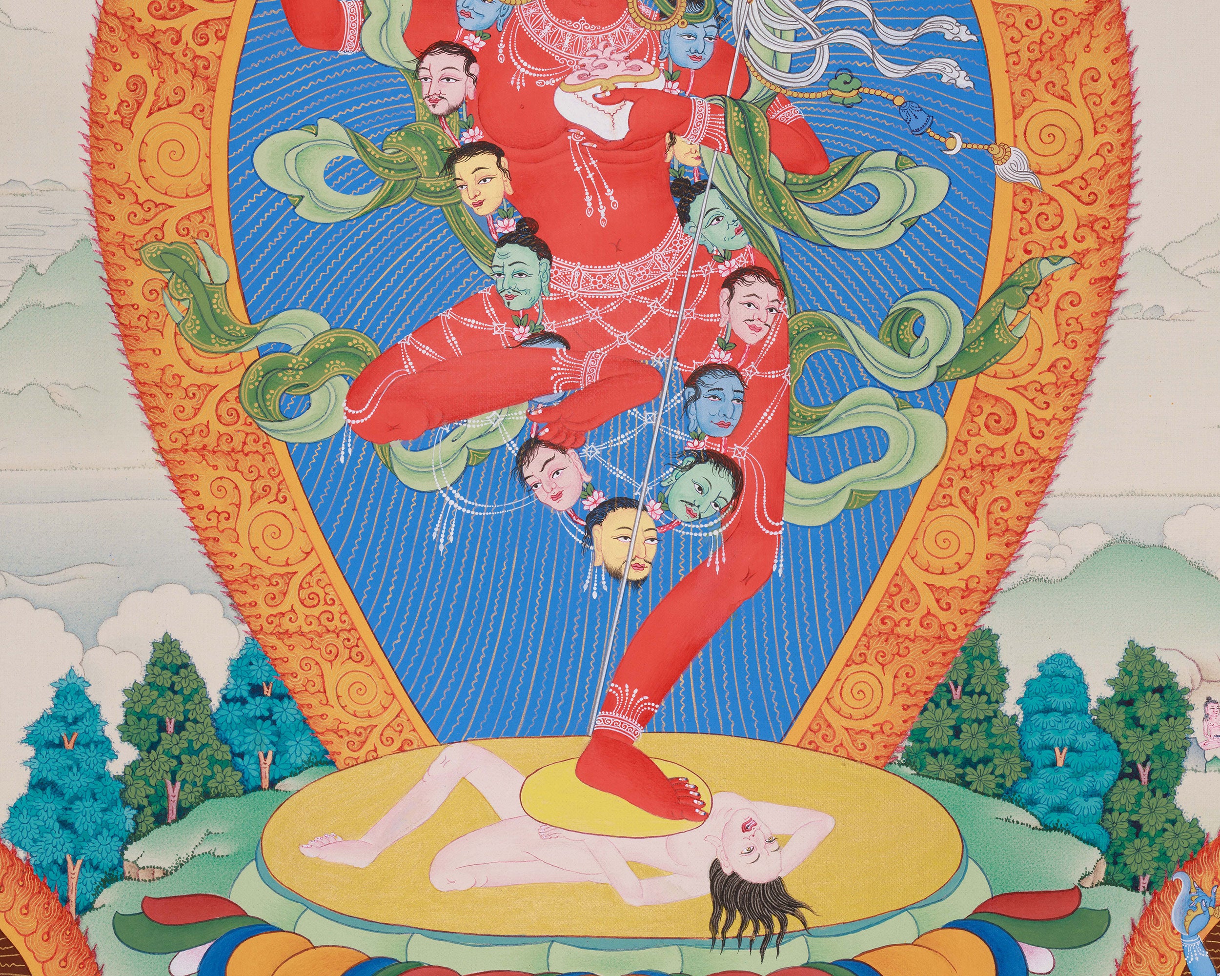 Tibetan Tantric Deity Vajravarahi Thangka | Embodiment of Wisdom and Transformation