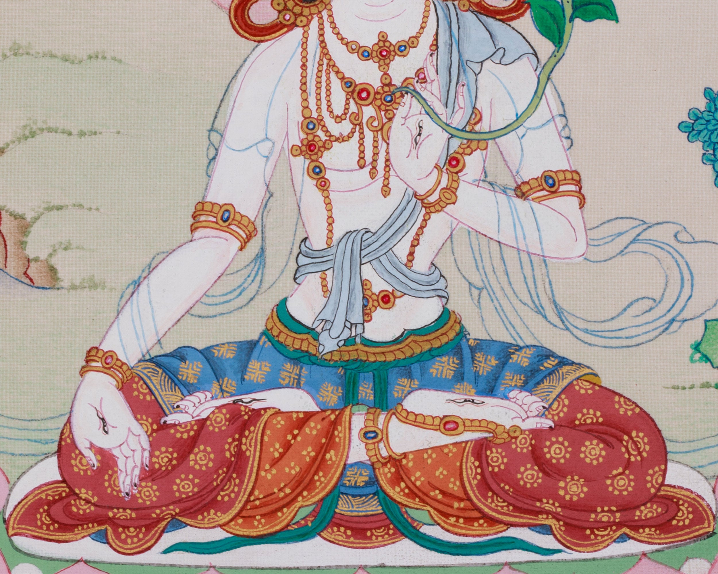 Longevity Symbol White Tara | Goddess of Healing and Compassion