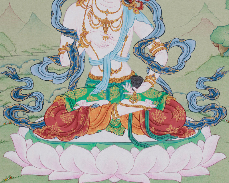 Dorje Sempa (Vajrasattva) Thangka | Purification and Transformation