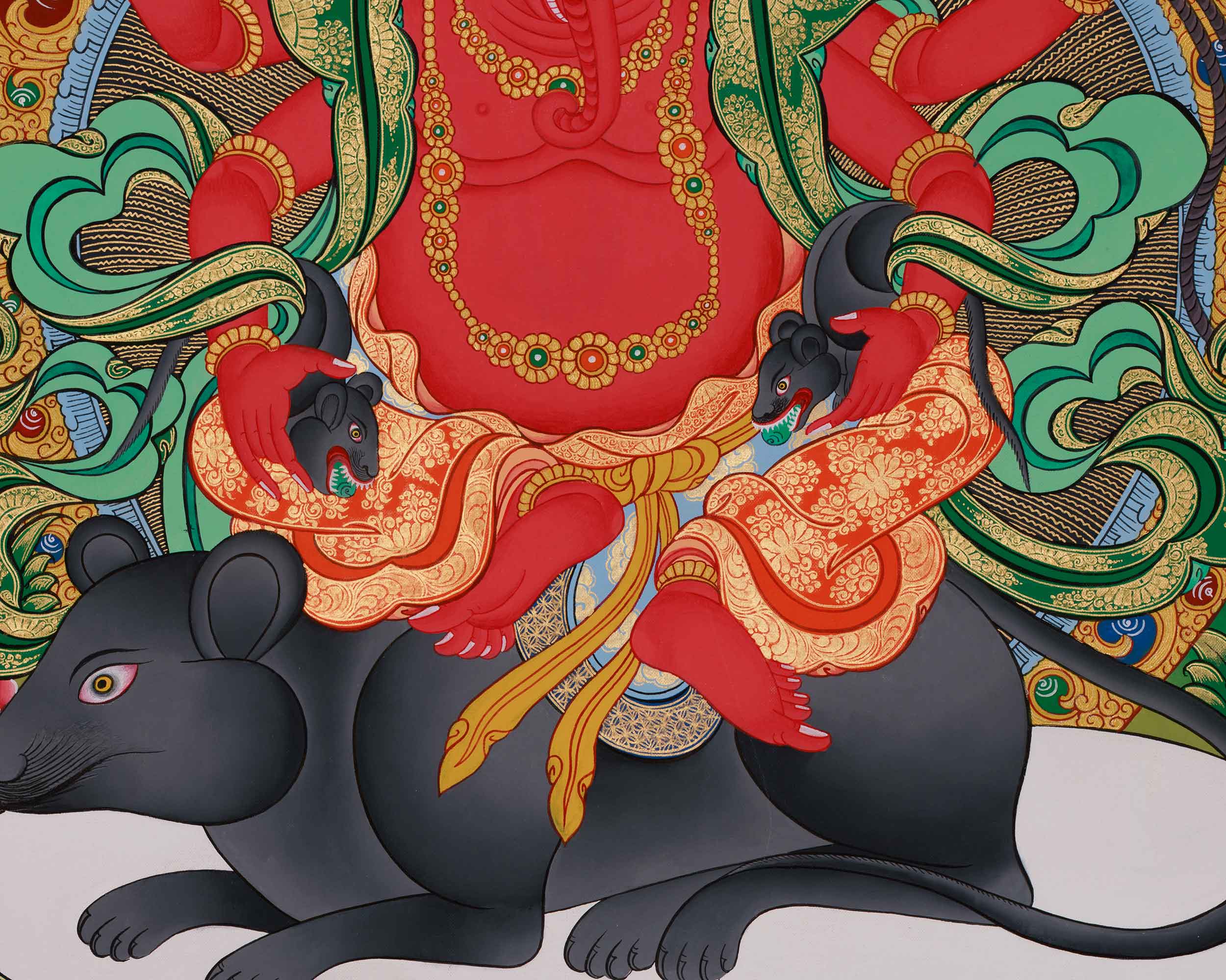 Divine Thangka Of Ganesh | The Remover of Obstacles | Spiritual Blessings