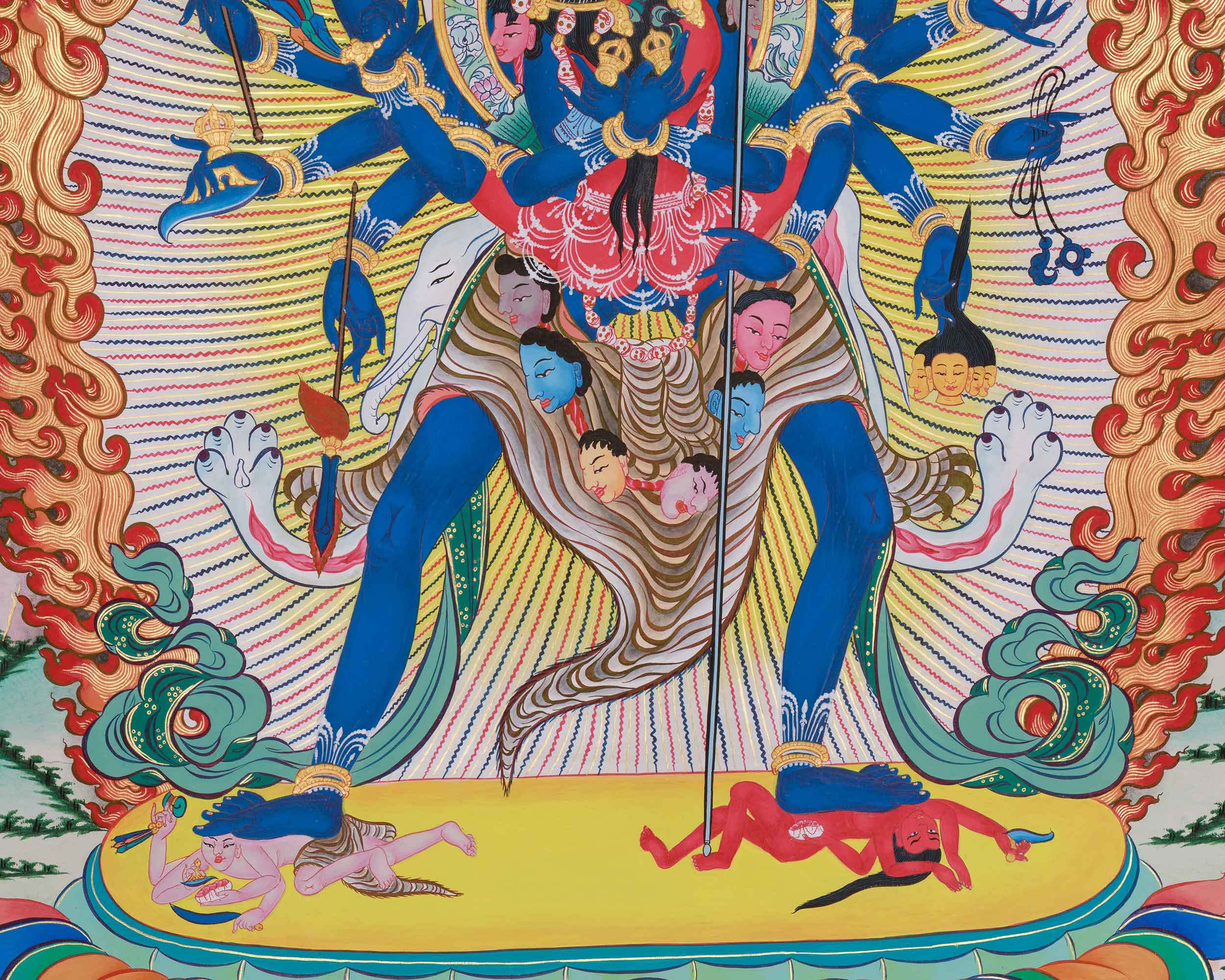Tantric deity Chakrasamvara Thangka | Spiritual Empowerment