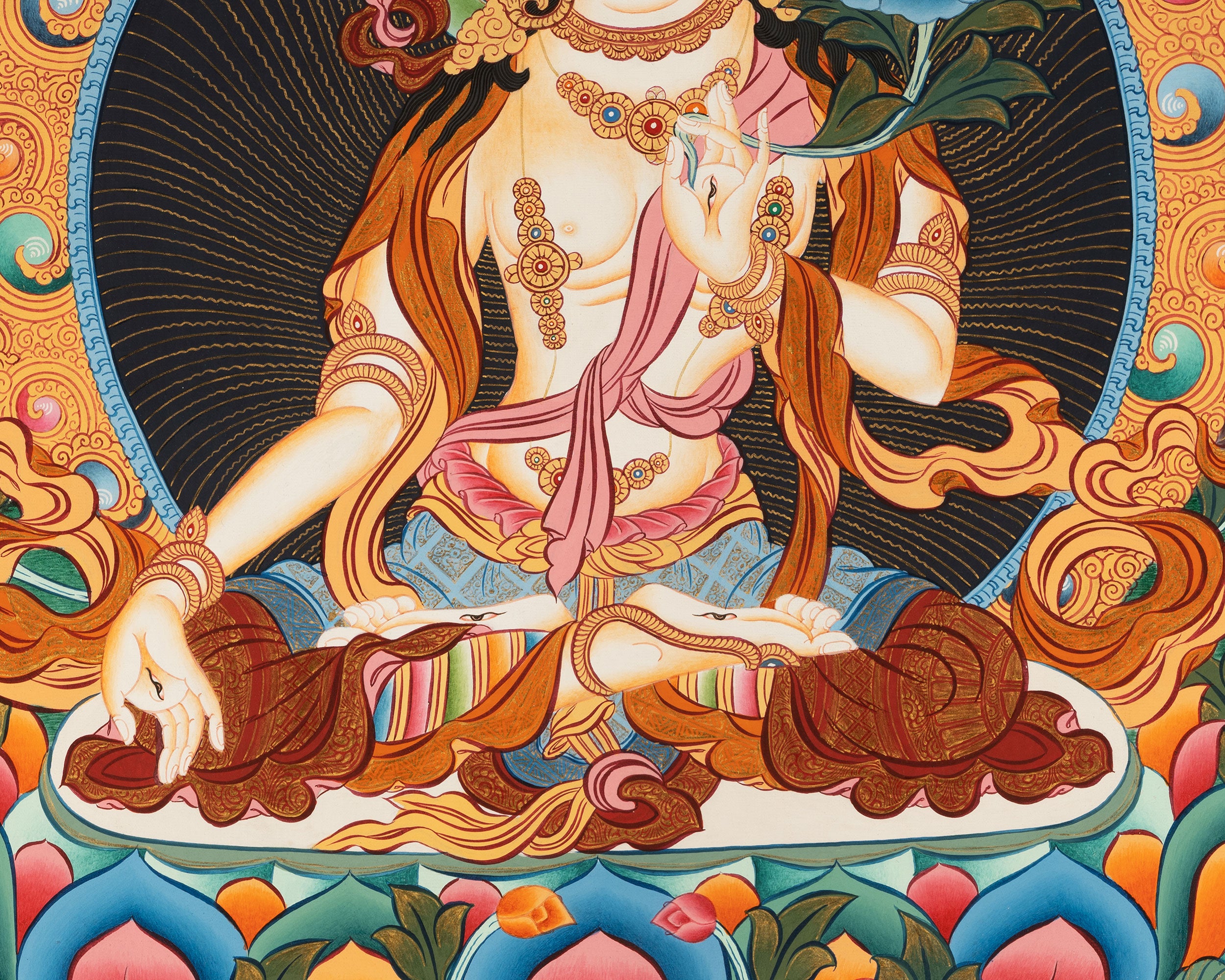 White Tara Thanka | Religious Gift Idea