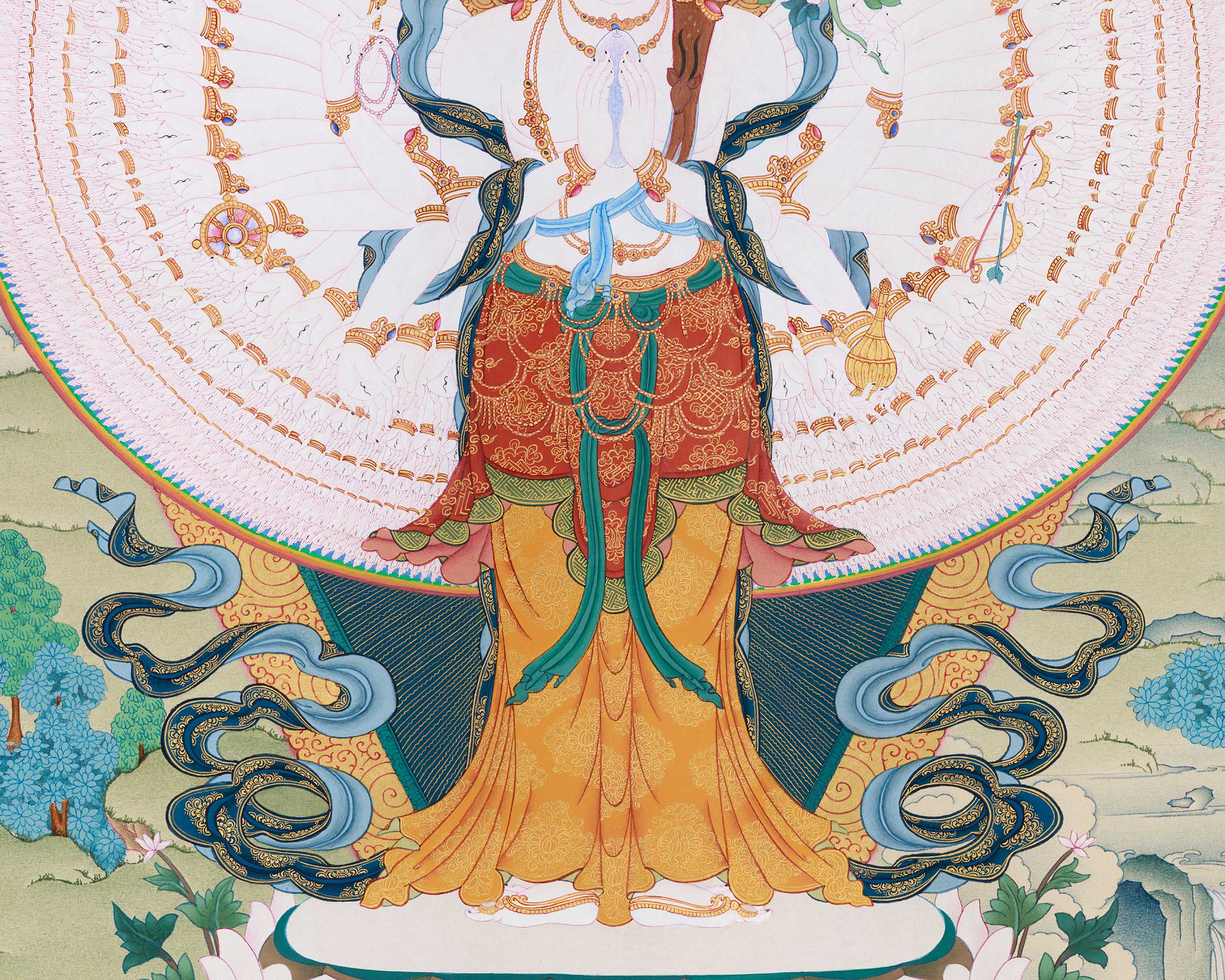Thousand-Armed Avalokiteshvara Artwork | The Bodhisattva Who Protects and Heals with Infinite Love