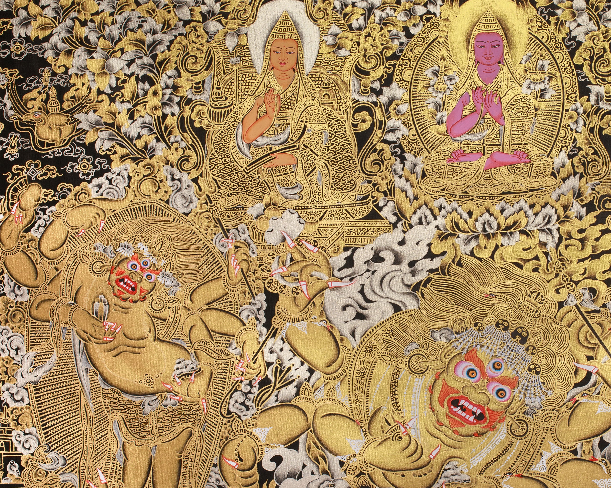 Golden Fury, Wrathful Mahakala Protector | Guardian of Spiritual Enlightenment