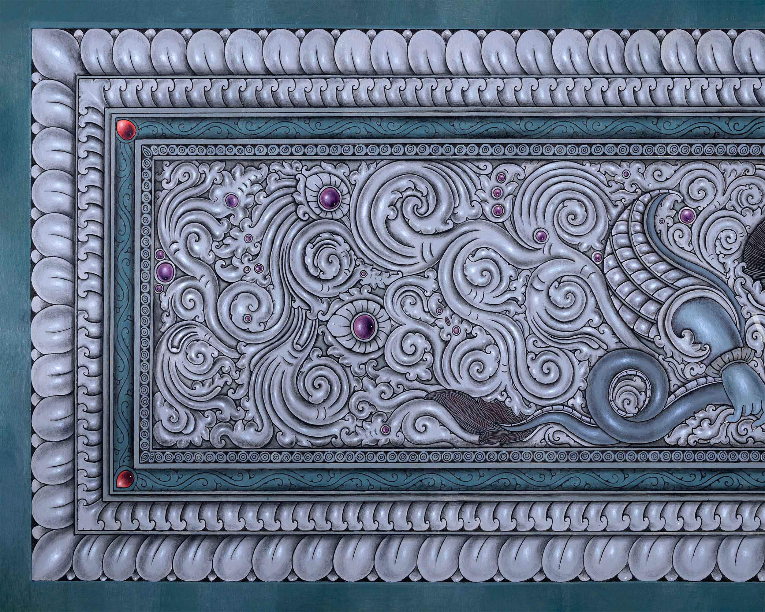 Cheppu Nepal Traditional Art Print Of Nepal | Cultural Significance Of Nepal On Wall Hanging