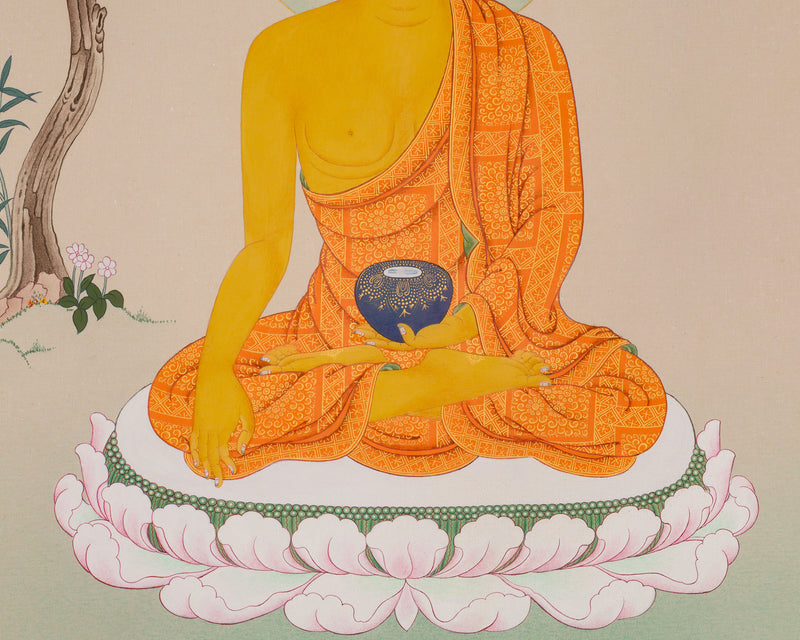 The Shakyamuni Buddha Thangka | Seated In Meditation