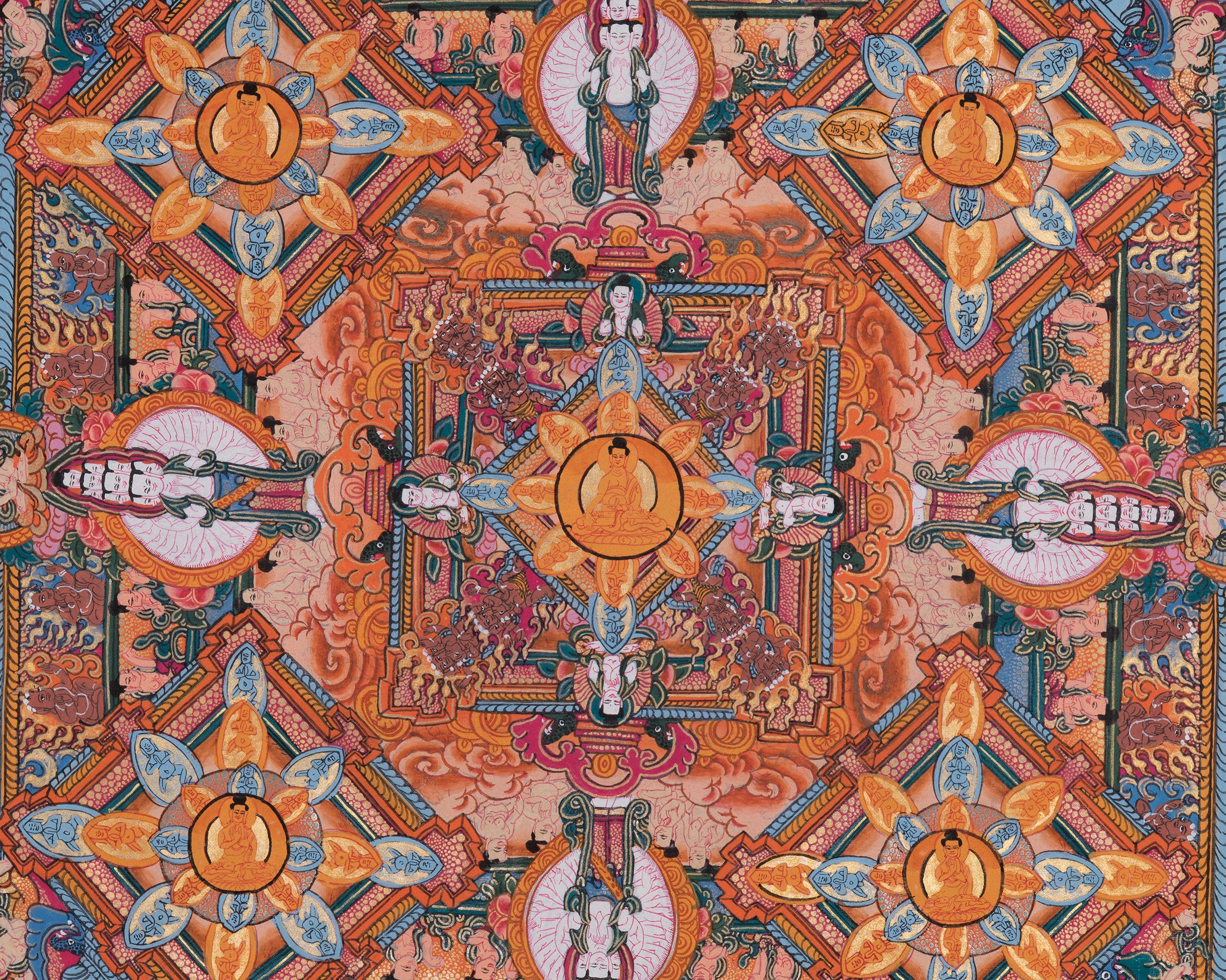 Buddha Mandala Thangka | Tibetan Thangka Art